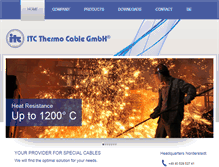 Tablet Screenshot of itc-thermo-cable.de